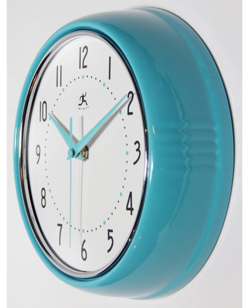 from left side retro wall clock 9 inch
