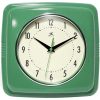 retro green throwback wall clock