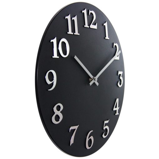 from right side black resin wall clock 12 inch