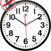 13 inch Pure a Black Resin Wall Clock for indoor