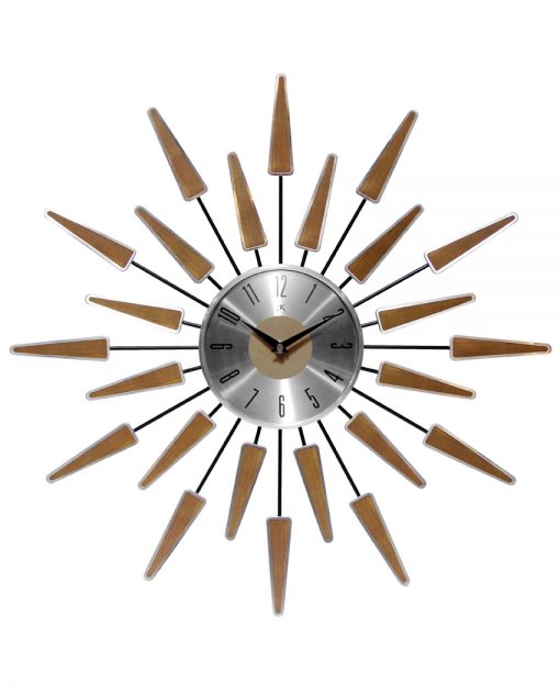 satellite mid century modern wall clock 24 inch