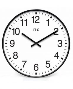 19.375 inch Profuse Black Resin Wall Clock