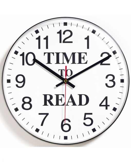 time to read clock library school