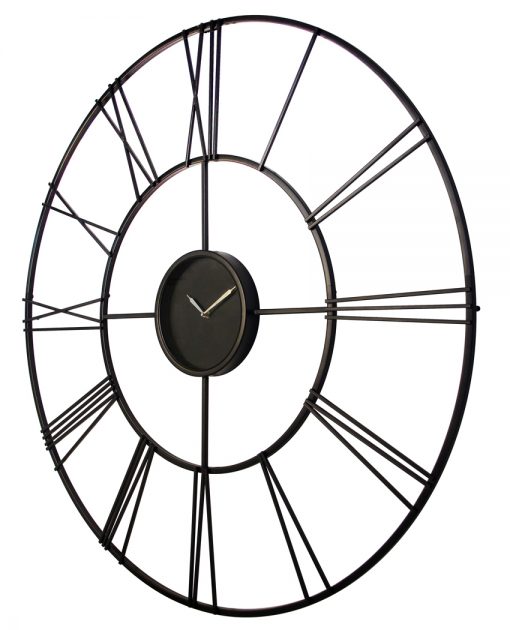 modern tower from left side wall clock