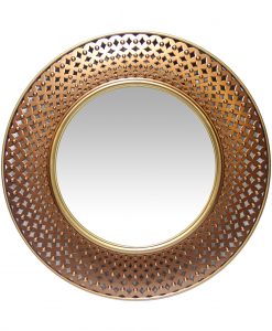 16-inch Bolly; Bohemian Copper Wall Mirror