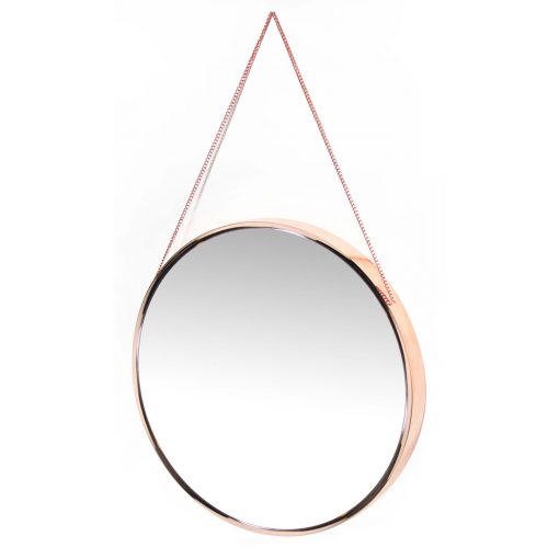 from left side franc rose gold wall mirror