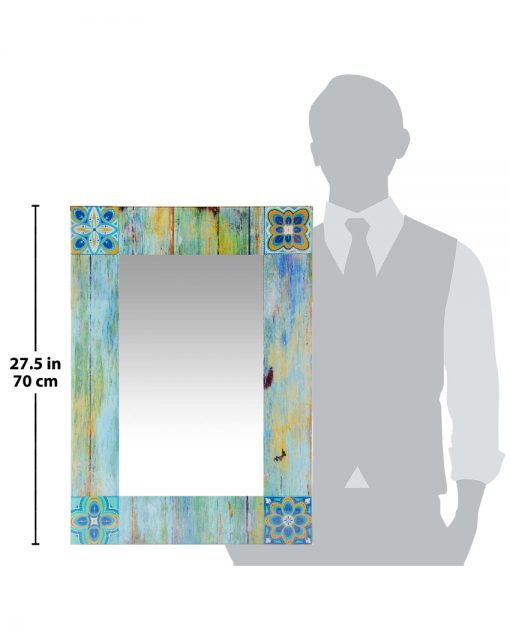 country mosaic for scale decorative wall mirror