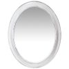 front of sonore white aged wall mirror 30 inch