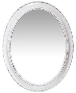 front of sonore white aged wall mirror 30 inch