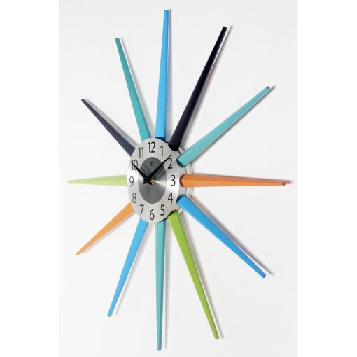 from left side stellar multi color wall clock 20 inch