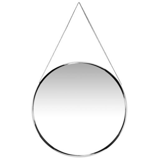 franc silver round wall mirror 17 inch