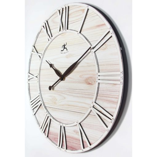right side view of farmhouse fusion wall clock