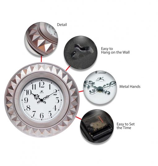 features of elegance wall clock medium small