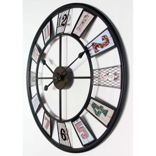 right side view kaleidoscope large wall clock
