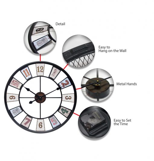 kaleidoscope clock features