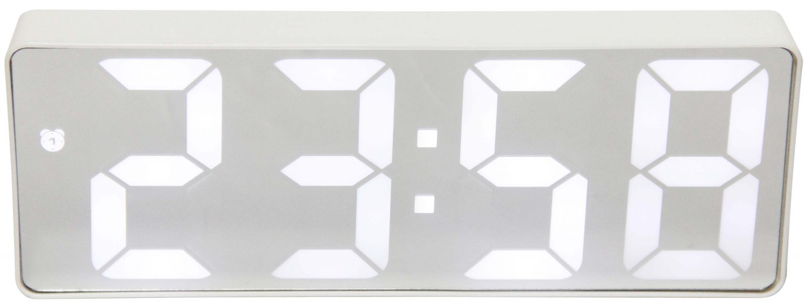 white digital clock