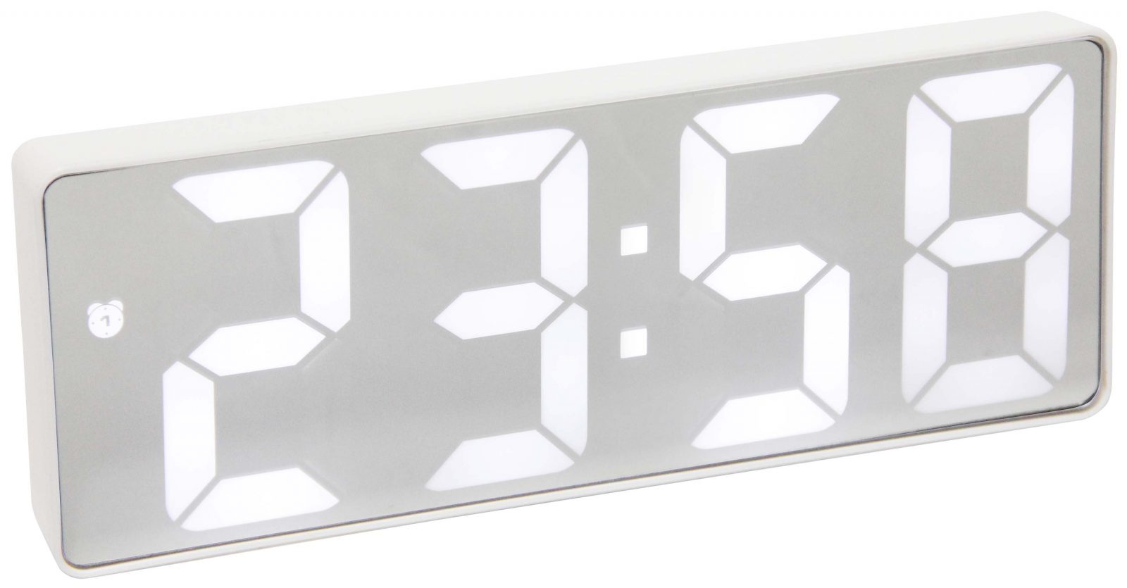 white digital clock