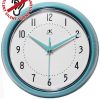 Turquoise Round Retro Wall Clock Vintage 1950s kitchen Turquoise Wall Clock
