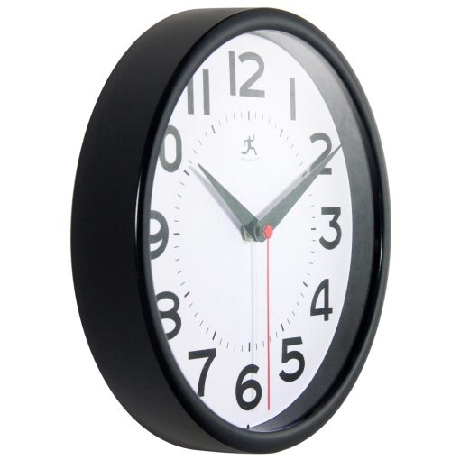 from right side black metro wall clock 9 inch