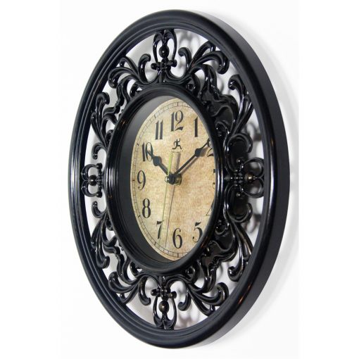 from left side sofia brown wall clock 12 inch