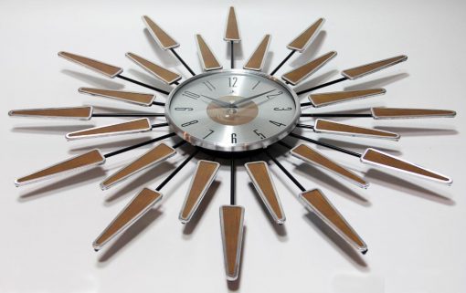 mid century modern wall clock 24 inch