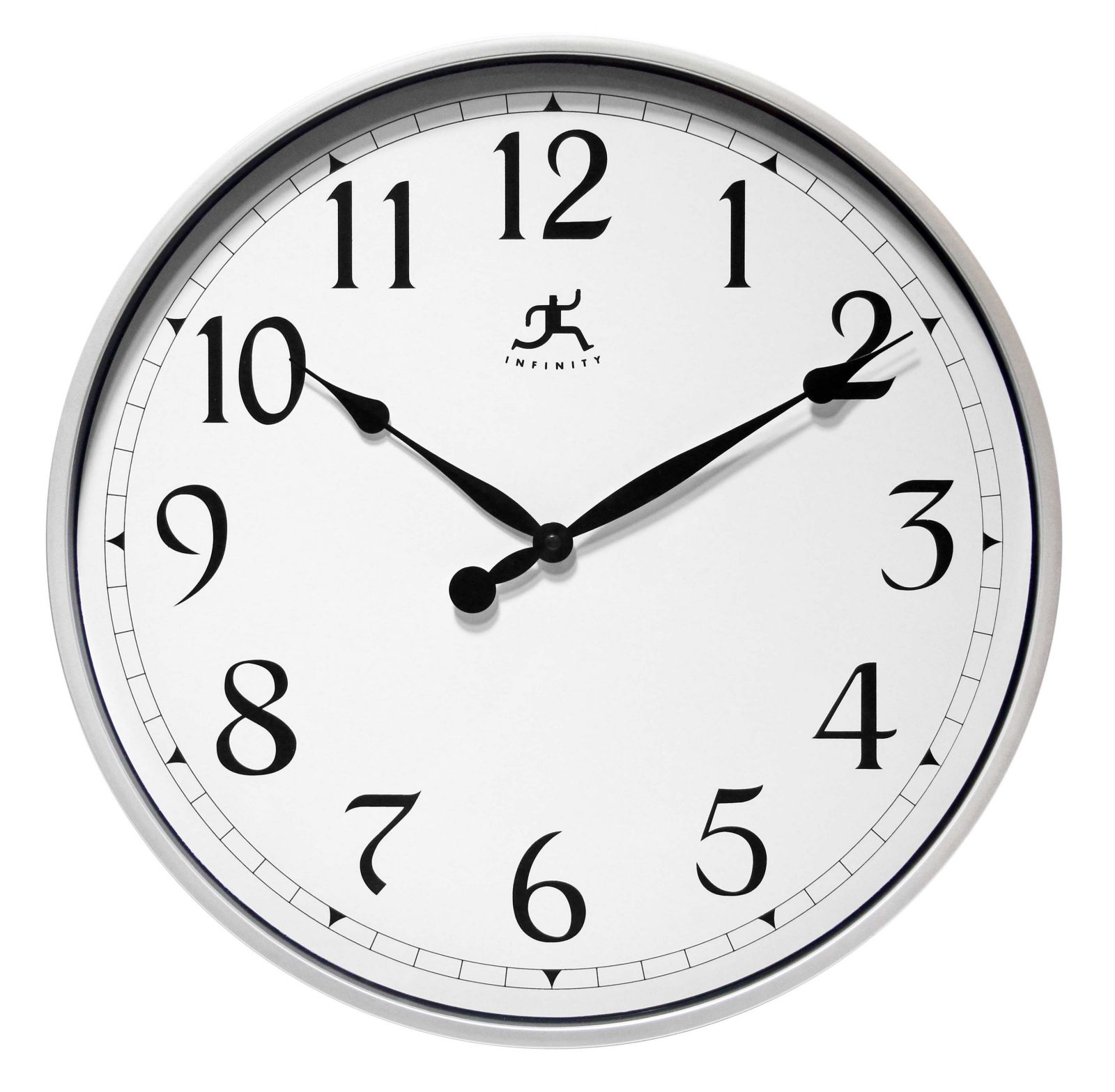 18 inch Silver; Silver Resin Wall Clock | Clock by Room