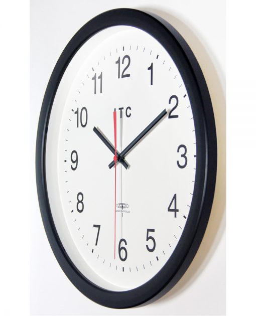 from left side time keeper brown resin wall clock 14 inch