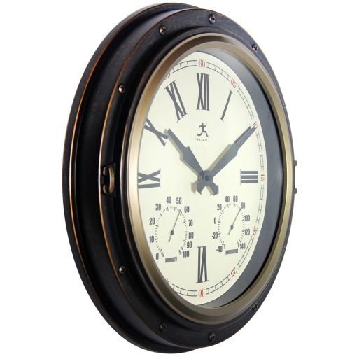 from right side forecaster bronze wall clock 16 inch