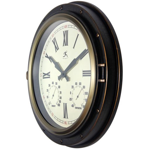 from left side forecaster bronze wall clock 16 inch