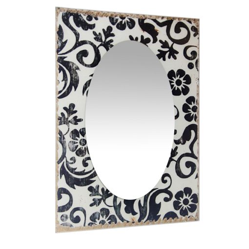 from right side floral french country mirror