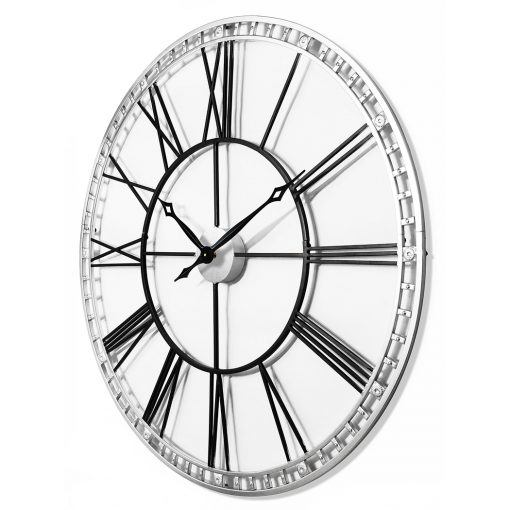 view from left of tower xxl black wall clock large 39 inch