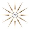 front celeste tan wooden wall clock modern 24 inch