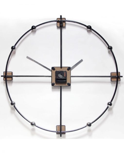 back of odyssey wall clock mid century modern view