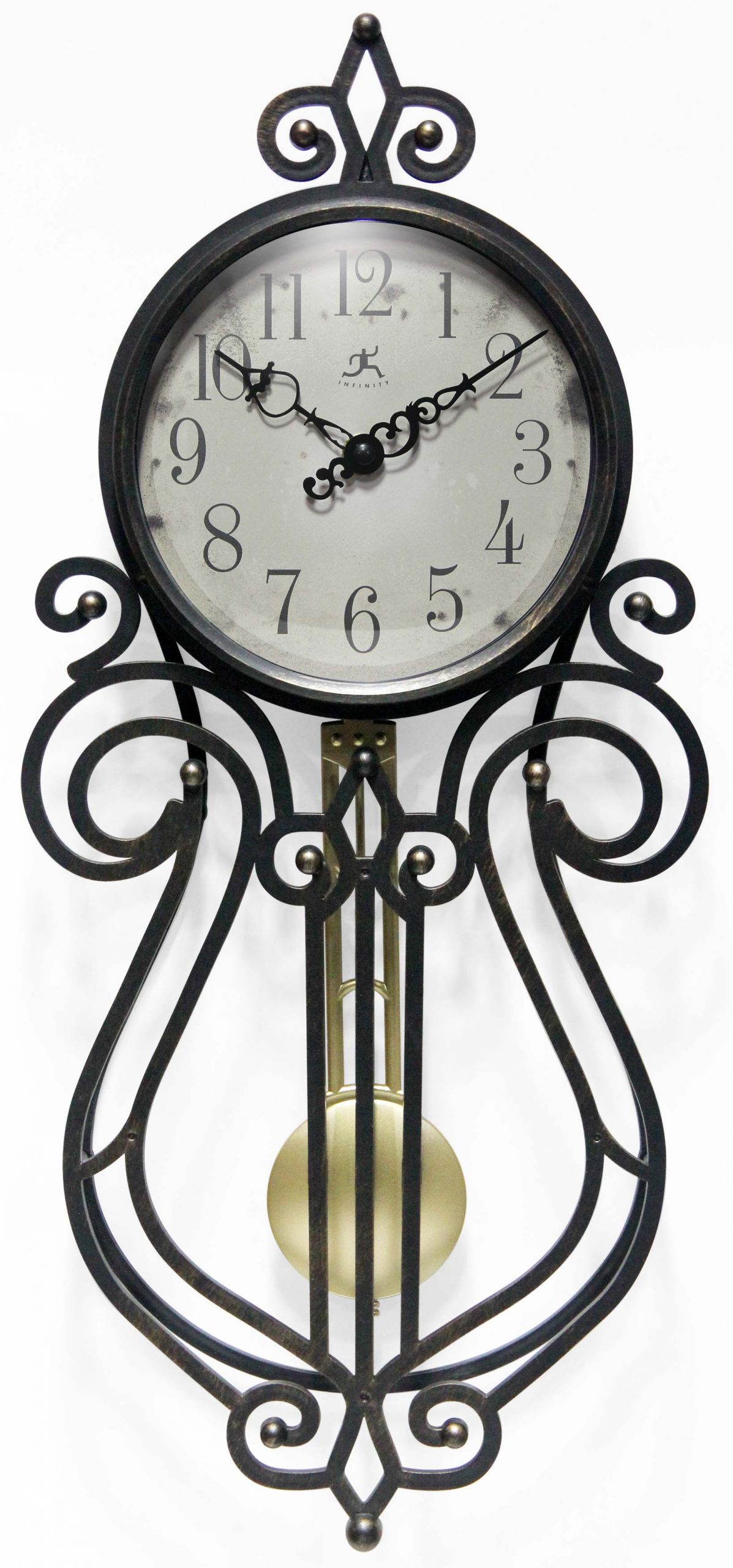 PENDULUM COUNTRY HOUSE STYLE WALL CLOCK BISTRO DU COQ PROVENCE CLOCK 