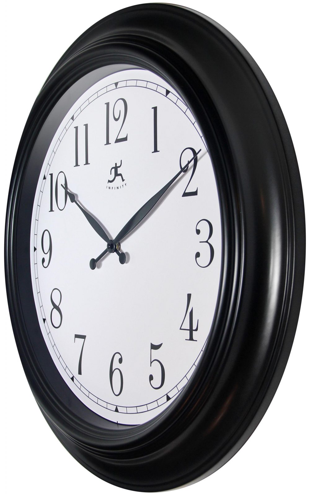 24 inch Classic; a Black Plastic Wall Clock Clock by Room